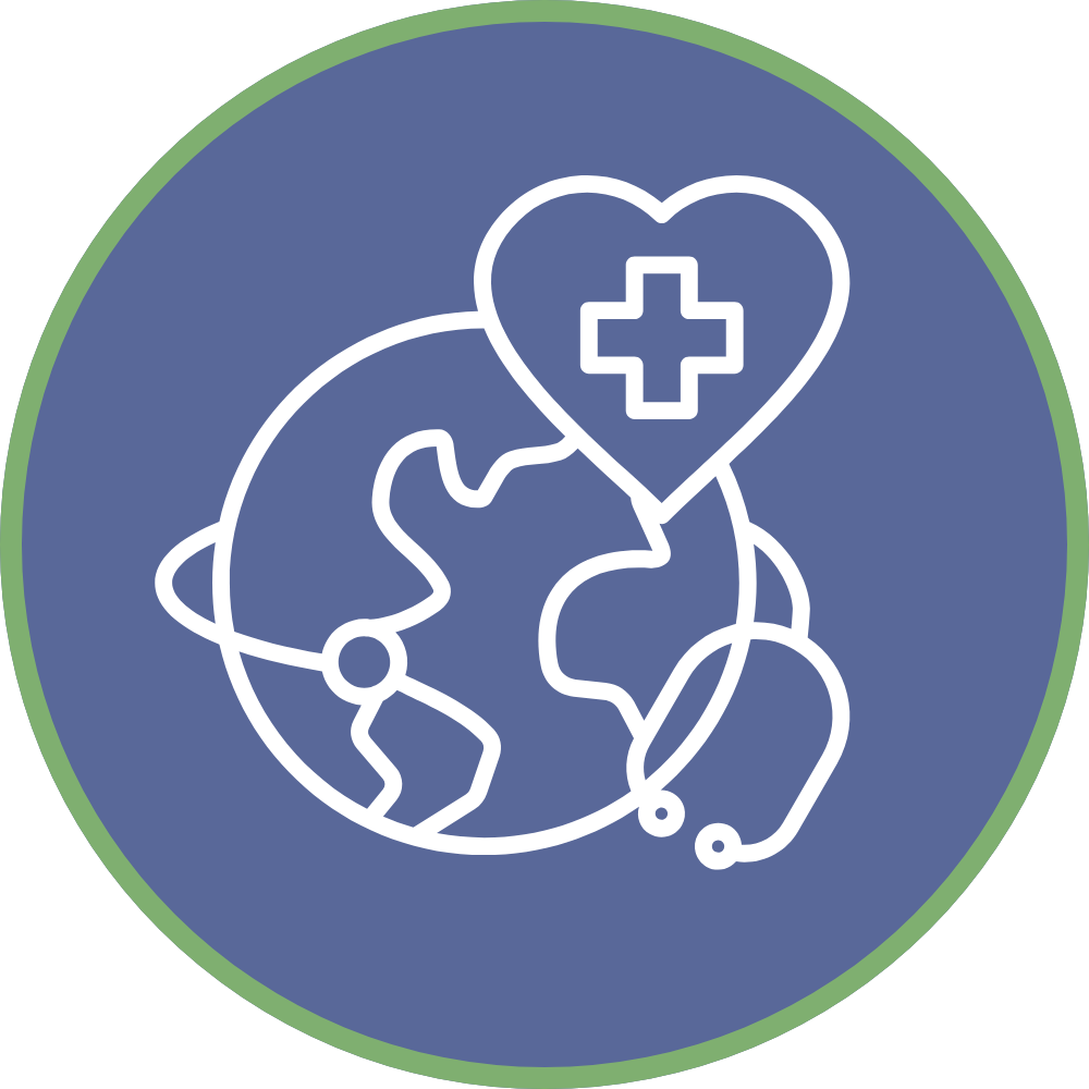 Research icon for health