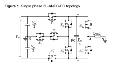 Single phase 5L-ANPC-FC topology.